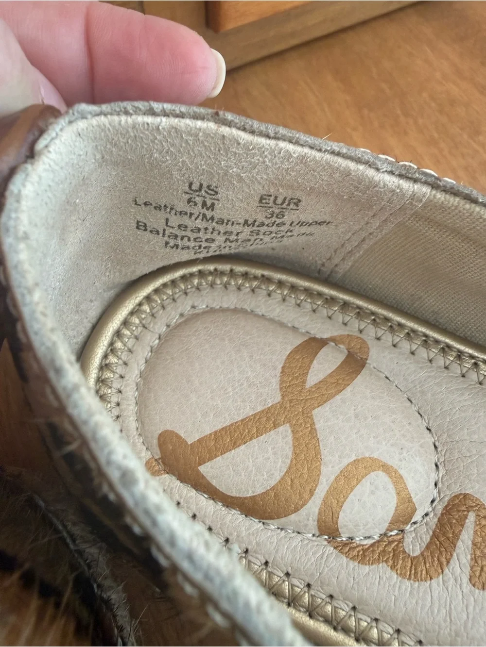 Sam Edelman Leopard Haircalf Espadrille Slip-On Loafers Size 6M